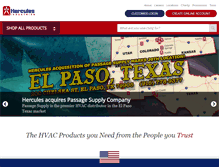 Tablet Screenshot of herculesindustries.com